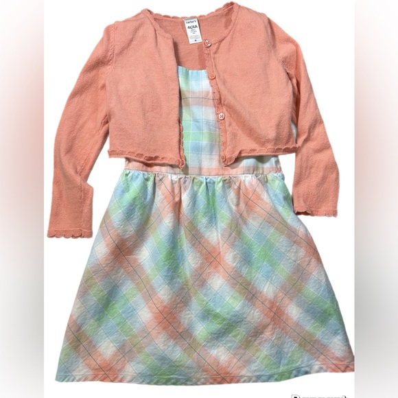 Carter's Other - Carter’s Girls 4T Spring/Easter Dress with Matching Cardigan Sweater